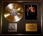 IRON MAIDEN/CD GOLD DISC/SIGNED CD COVER/PHOTO DISPLAY/FRAMED/COA